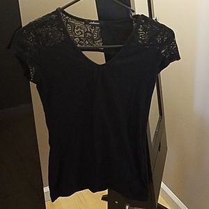 Black lace top